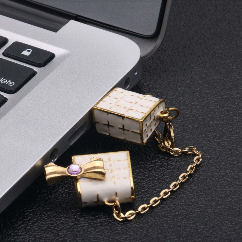 Swivel Design Fold Flash Drive USB Disk Memory Stick Crystal Bag for Laptop16GB