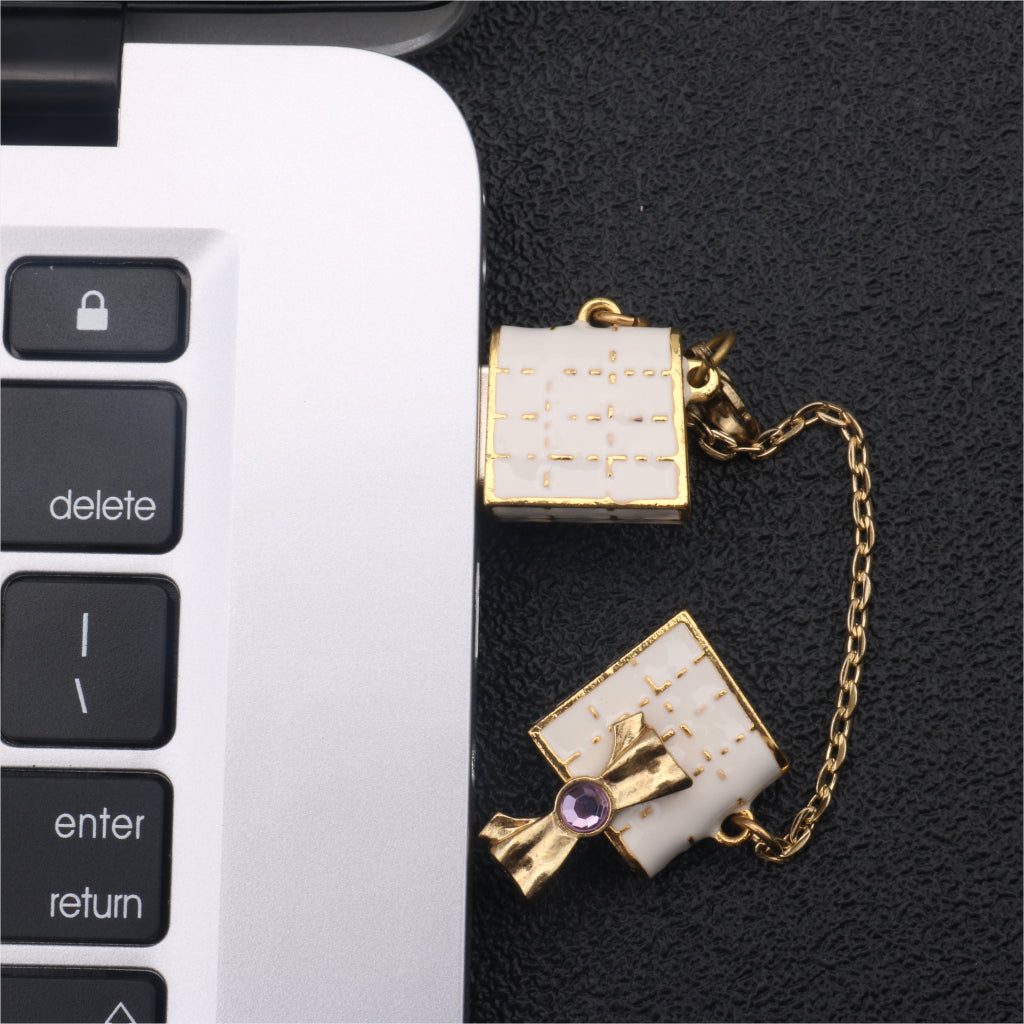 Swivel Design Fold Flash Drive USB Disk Memory Stick Crystal Bag for Laptop16GB