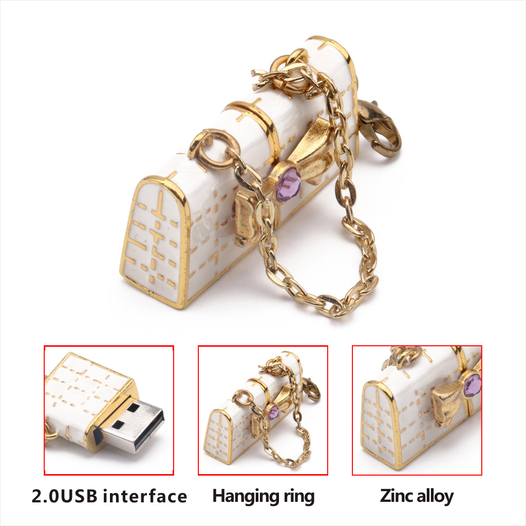 Swivel Design Fold Flash Drive USB Disk Memory Stick Crystal Bag for Laptop16GB