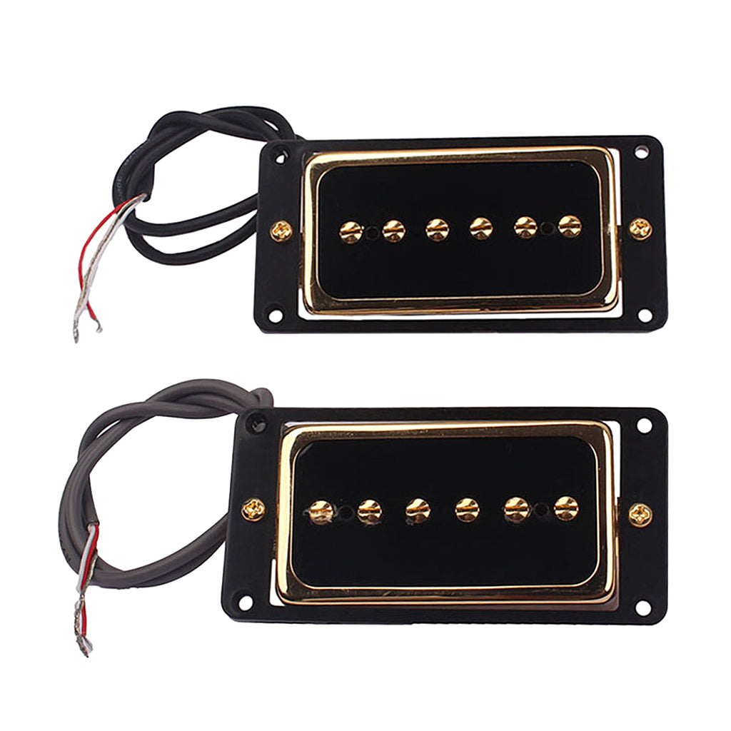 Alnico 5 Humbucker Pickup Bridge Neck Set P90 for Electric Guitar Accessory