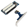 PCI-E Express X1 To Dual PCI Riser Extender Card Adapter With USB 3.0 Cable No drivers required