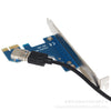 PCI-E Express X1 To Dual PCI Riser Extender Card Adapter With USB 3.0 Cable No drivers required