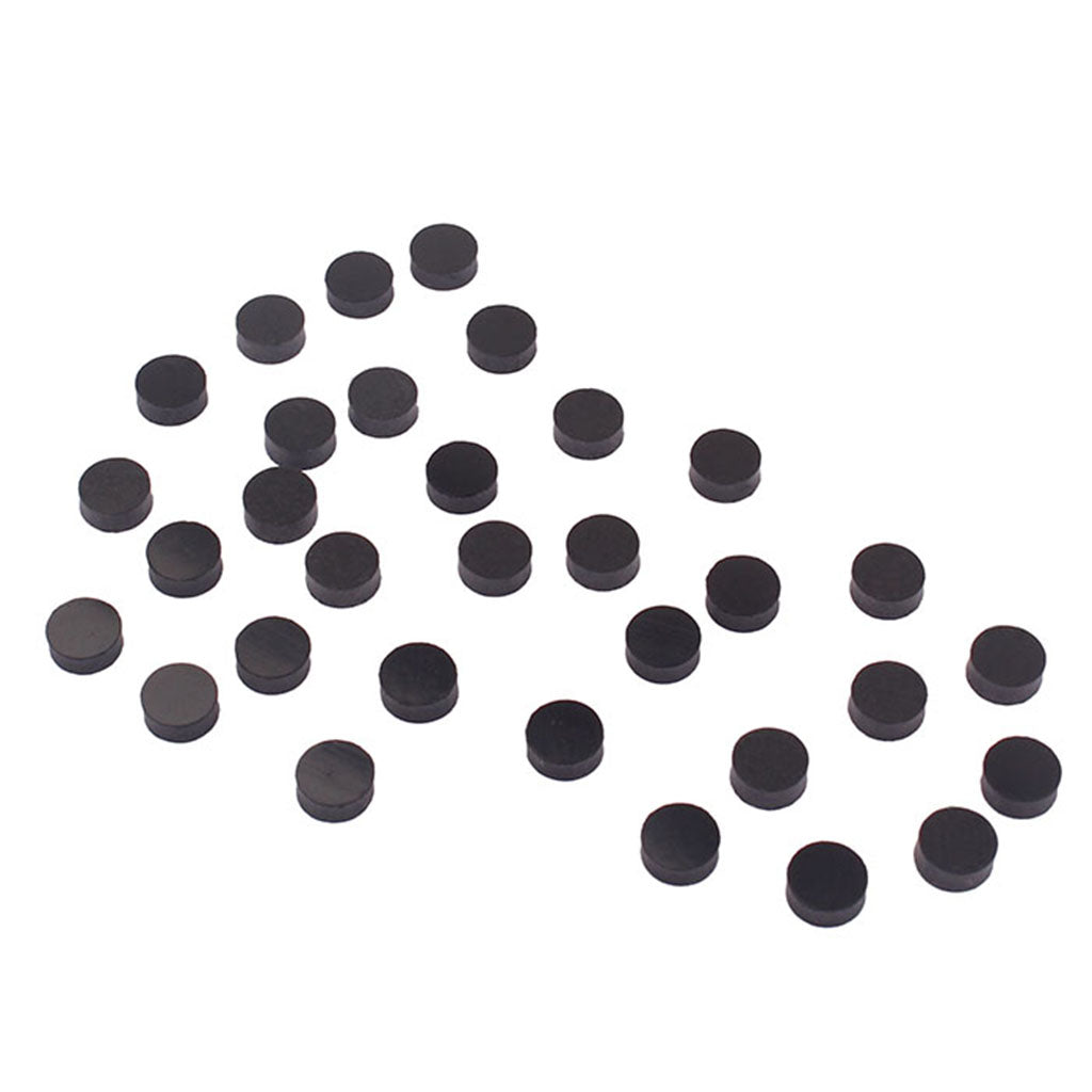 300 Pcs Black Plastic Dots Inlays Material for Guitar Bass Fingerboard Parts Diameter 5mm