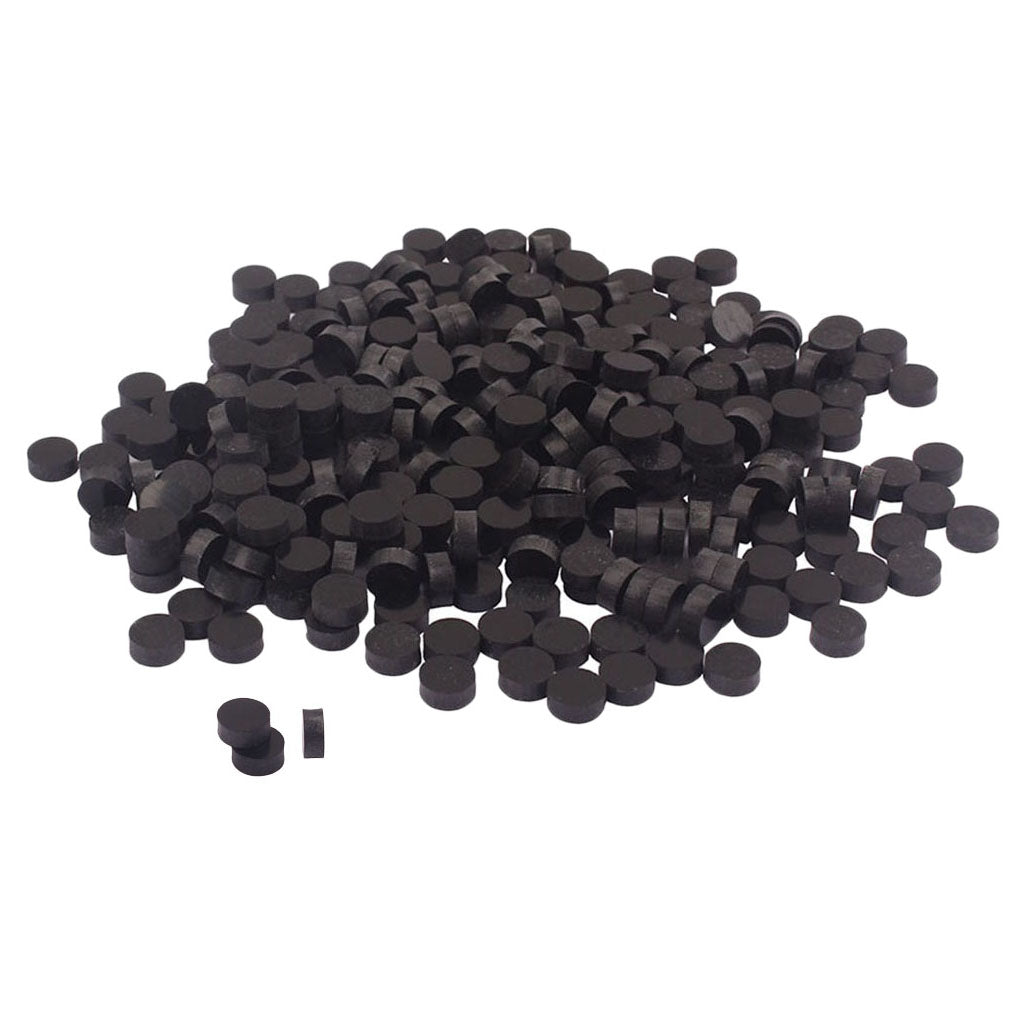 300 Pcs Black Plastic Dots Inlays Material for Guitar Bass Fingerboard Parts Diameter 5mm