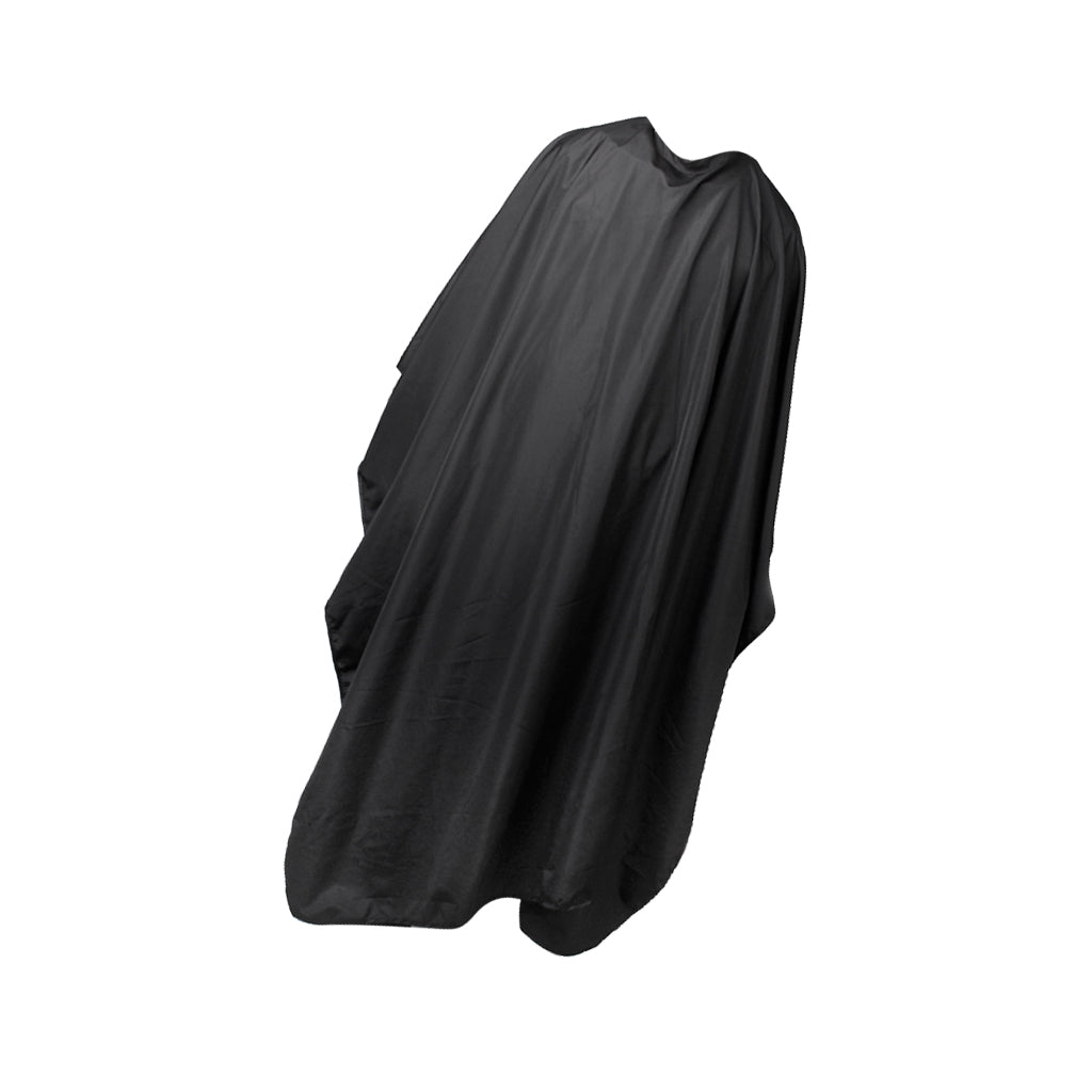 Ultra Thin Lightweight Waterproof Plastic Hair Cape Hairdressing Gown Cloth Cover 150x140cm Black