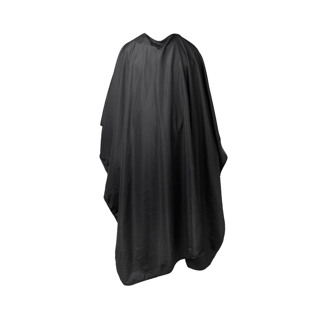 Ultra Thin Lightweight Waterproof Plastic Hair Cape Hairdressing Gown Cloth Cover 150x140cm Black