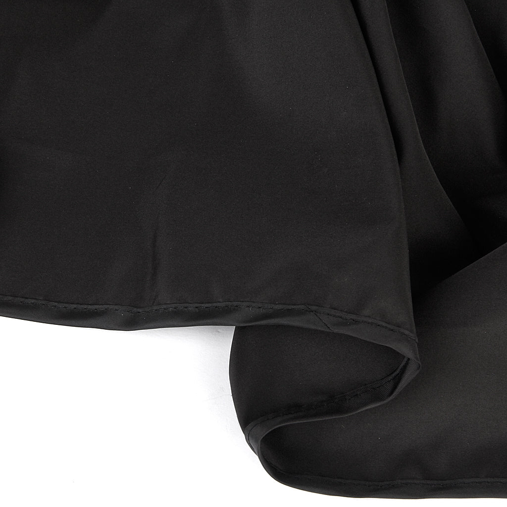 Ultra Thin Lightweight Waterproof Plastic Hair Cape Hairdressing Gown Cloth Cover 150x140cm Black