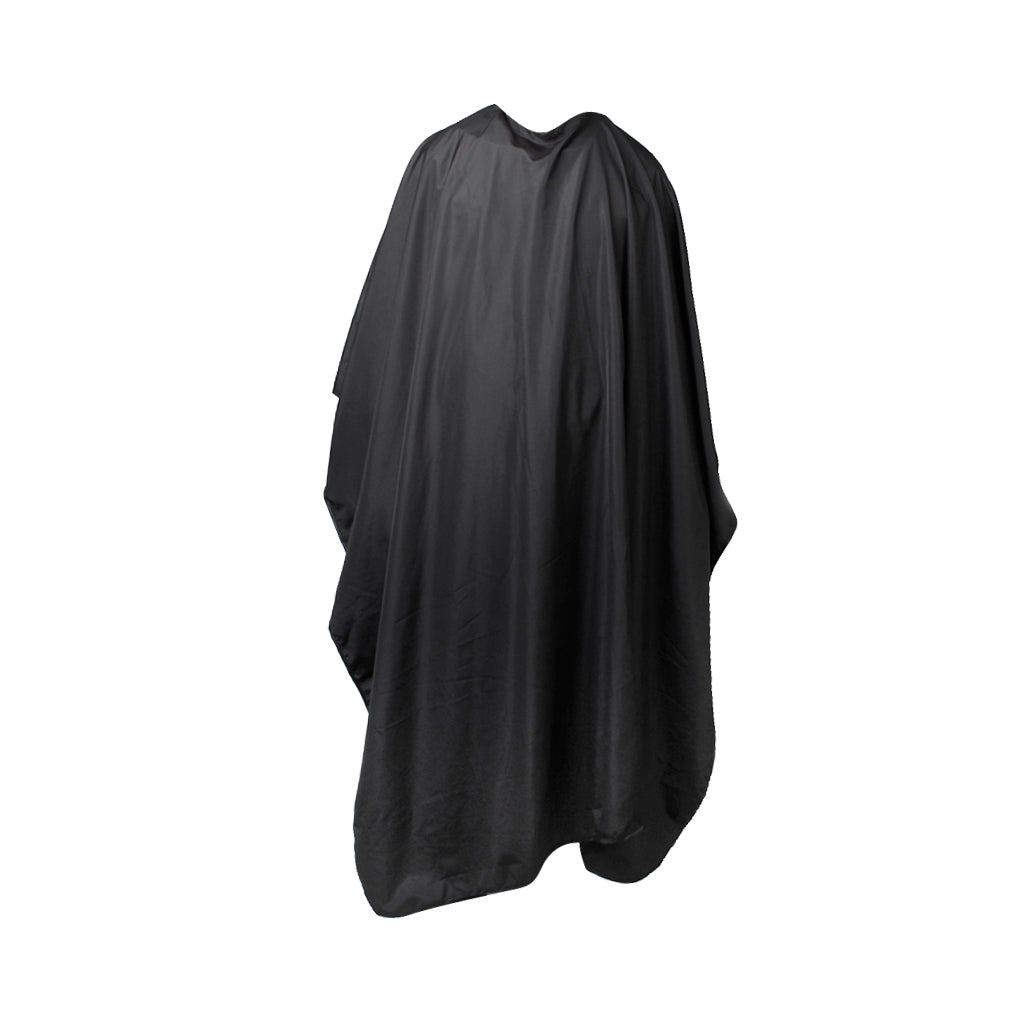 Ultra Thin Lightweight Waterproof Plastic Hair Cape Hairdressing Gown Cloth Cover 150x140cm Black