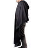 Ultra Thin Lightweight Waterproof Plastic Hair Cape Hairdressing Gown Cloth Cover 150x140cm Black