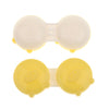 Plastic Lovely Pig Pattern Design Contact Lens Cases Cover Protector Travel Accessory PACK OF 20PCS Yellow