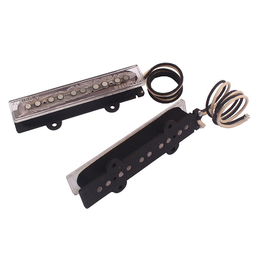 Alnico 8 Single Coil Pickup Humbucker Neck & Bridge for 5 Strings JB Bass Guitar Parts