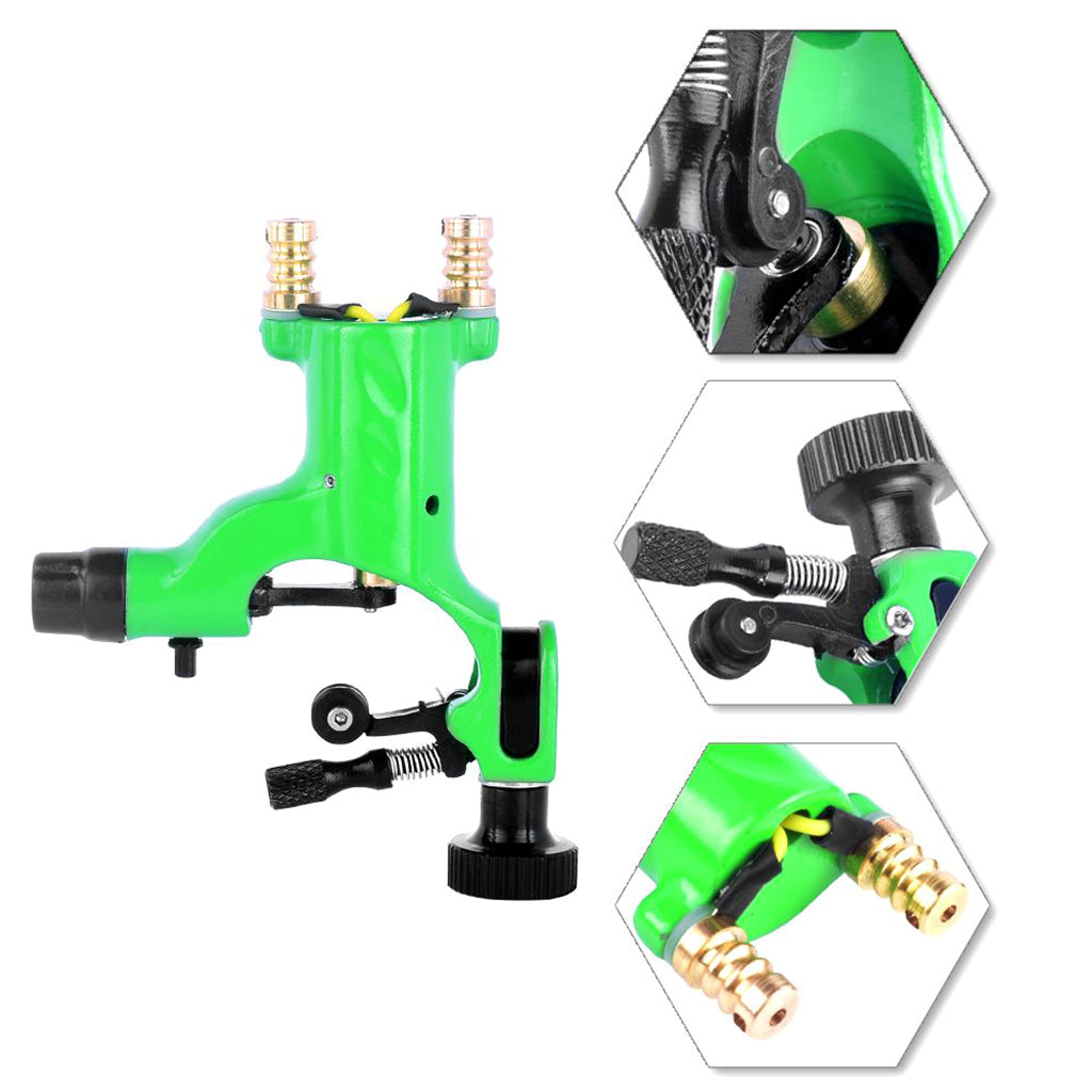 Lightweight Rotary Tattoo Machine Dragonfly Shader Liner With Handle Grip For Tattooist Tattoo Art Supplies Green