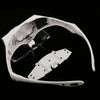 5 Lens Headband Double LED Lamp Head Light Jeweler Watch Repair Precise Work Handset Magnifier Magnifying Glass Loupe