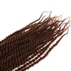 32 Strands/Pack Synthetic Hair Twist Crochet Braid Hair Extension 55cm Red Brown