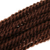 32 Strands/Pack Synthetic Hair Twist Crochet Braid Hair Extension 55cm Red Brown