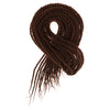 32 Strands/Pack Synthetic Hair Twist Crochet Braid Hair Extension 55cm Red Brown