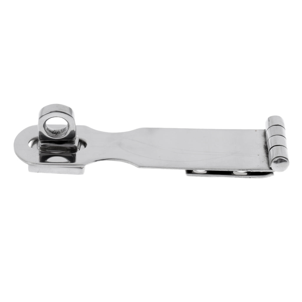 Heavy Duty Marine Cast Stainless Steel Safety Swivel Eye Locking Hasp Latch Marine Boat Yacht Caravan RV Hardware 9.2cm