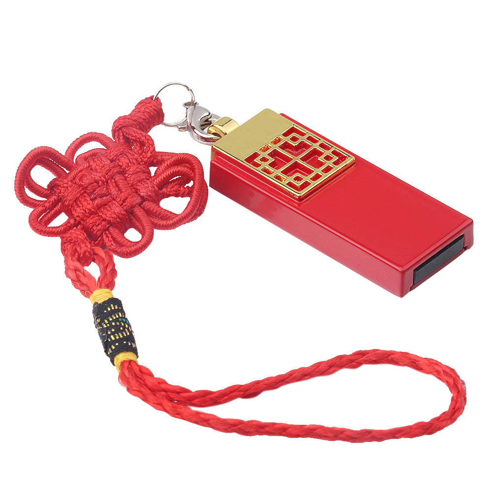 USB 2.0 Flash Drive High Read Speed Memory Storage for Laptop Chinese Knot 8GB