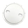 Marine 8 Inch Round Non Slip Inspection Hatch with Detachable Cover White