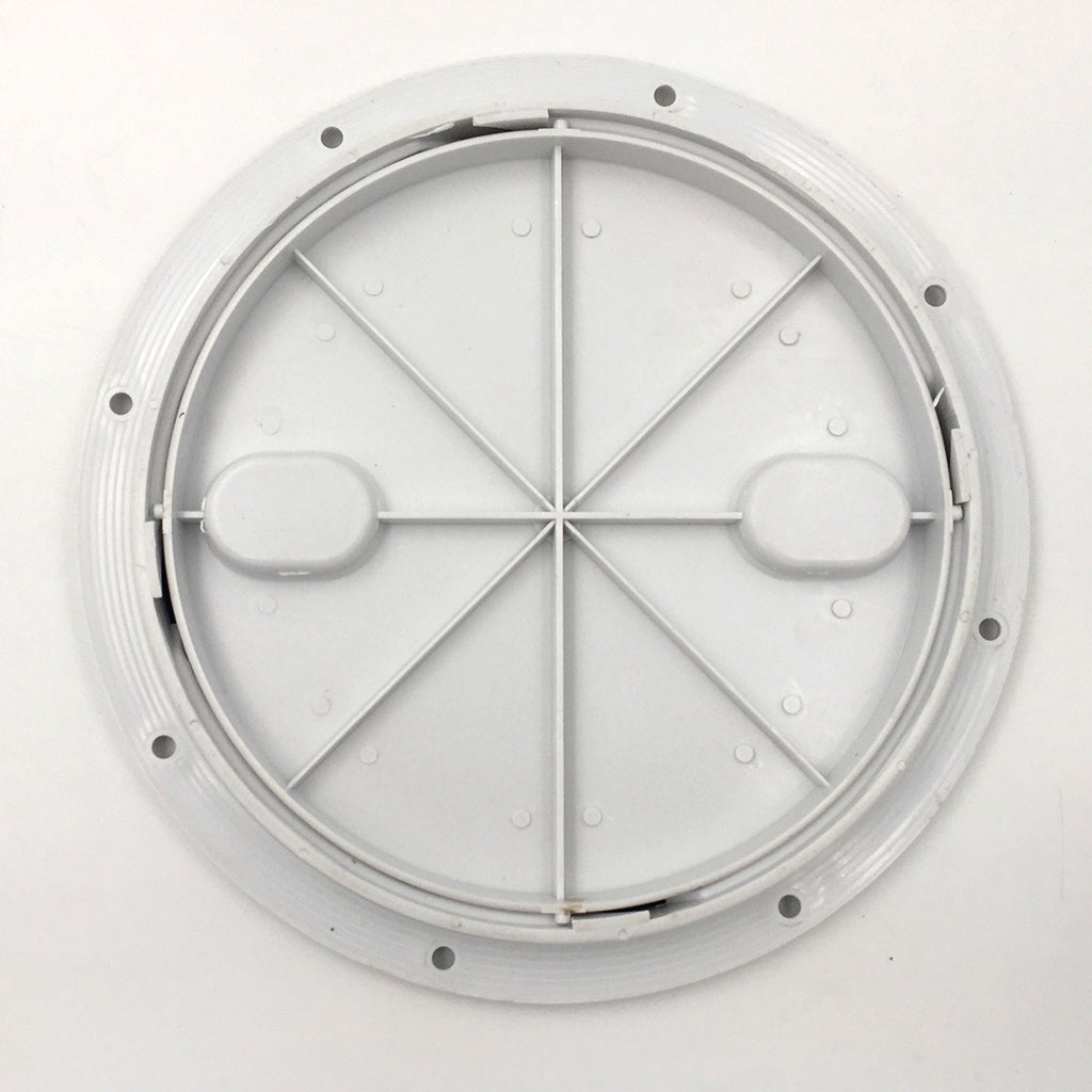 Marine 8 Inch Round Non Slip Inspection Hatch with Detachable Cover White