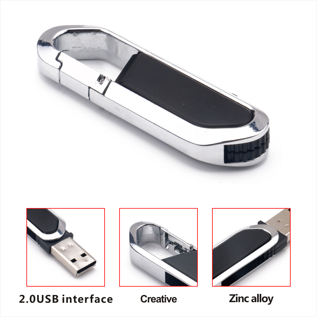 32GB Swivel USB Flash Drive Memory Stick Fold Storage Thumb Stick Pendrive-Black