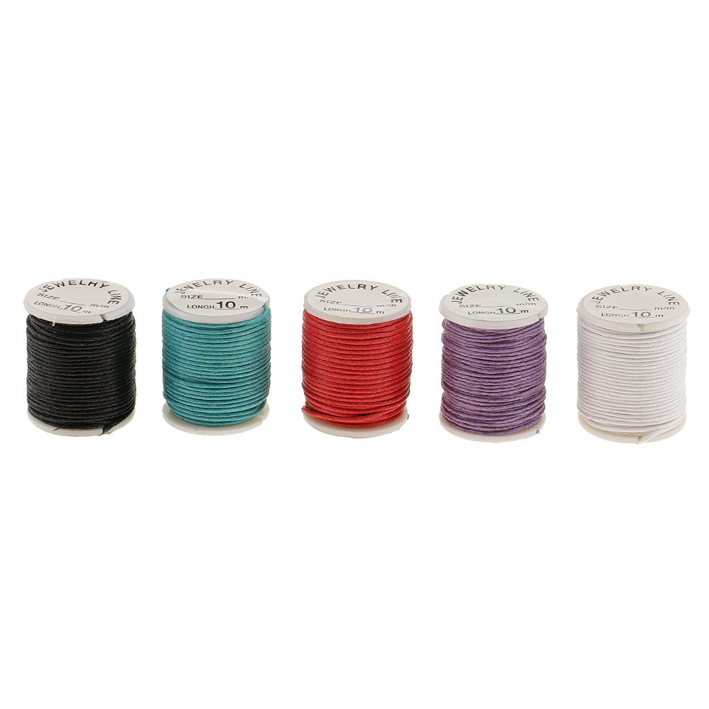 10 Rolls Cotton Cords Strings Ropes For DIY Bracelet Beading Jewelry Making