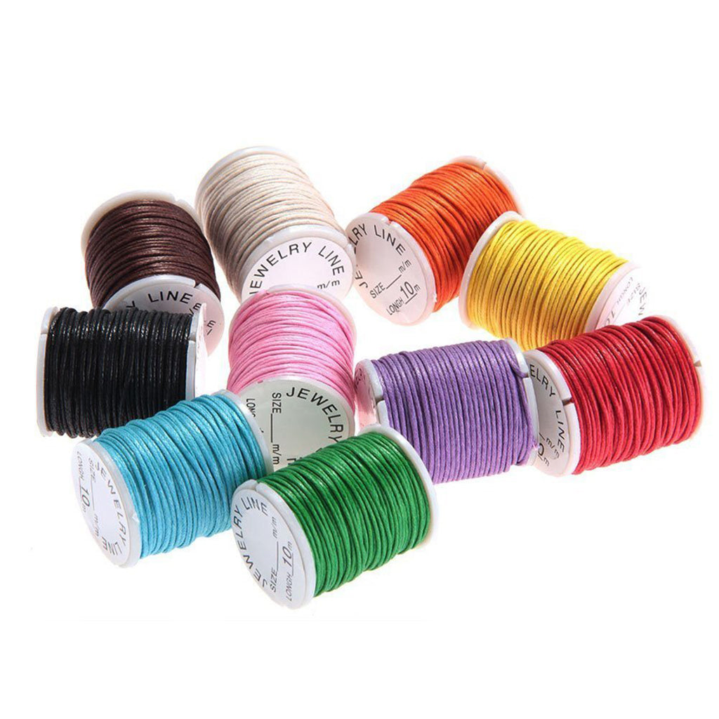 10 Rolls Cotton Cords Strings Ropes For DIY Bracelet Beading Jewelry Making