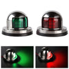 1 Pair Marine Boat Yacht LED Light 12V Stainless Steel Bow Navigation Lights