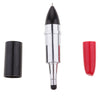 Lipstick-Shaped Mini Size Easy-Carry Touch Stylus Pen with Two Uses, for Capacitive Touch Screen Universal Touch Screen Stylus Pen, and Ballpiont Pen Red