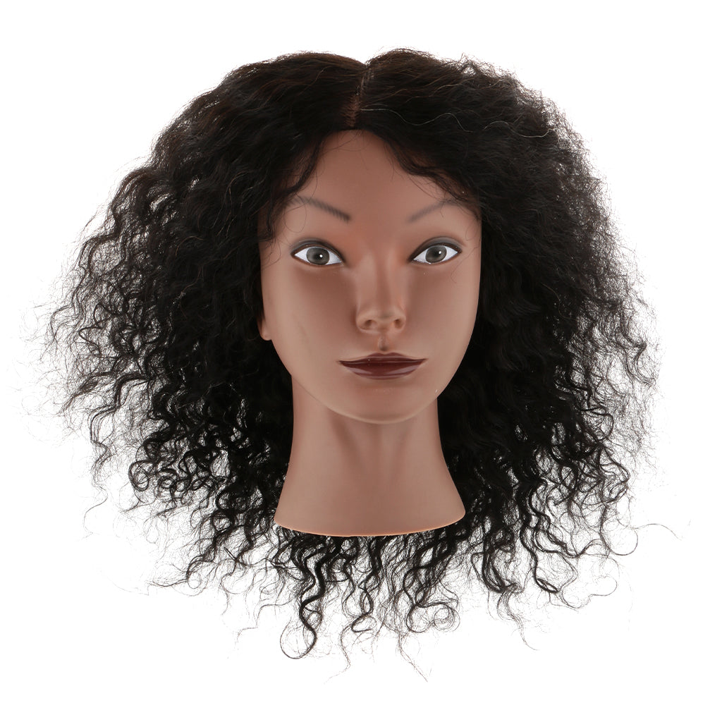 Cosmetology Hairdressing Practice Training Mannequin Head With Human Hair