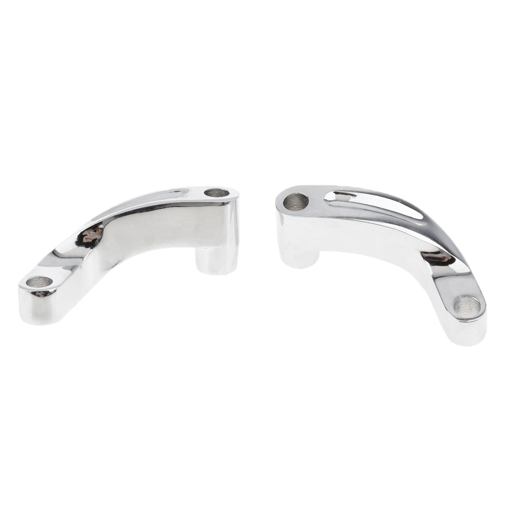 Chrome Mirror Relocation Extension Adapter Kit For Harley Motorcycles 2006 2007 2008 2009 2010 2011 2012 2013 2014