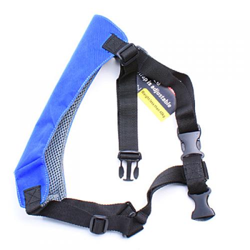 Breathable Synthetic Fabric With Nylon Webbing Straps Dog Harness Safety Equipment Pet Supplies Blue L