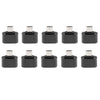 10 Pack Micro USB To USB2.0 Adapter Plug Mini OTG Converter For Android Mobile Black