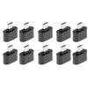 10 Pack Micro USB To USB2.0 Adapter Plug Mini OTG Converter For Android Mobile Black