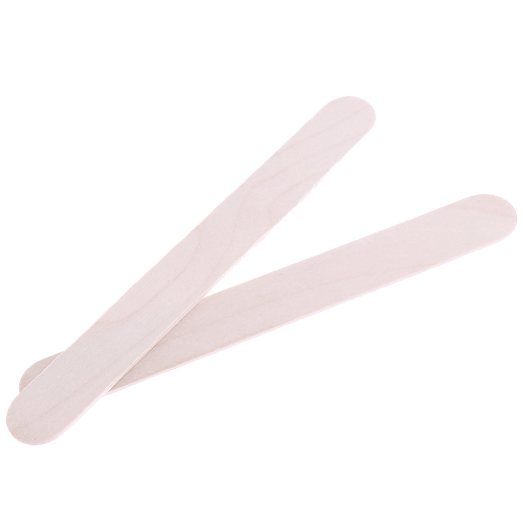 100 Pcs/pack Wooden Wax Applicator Spatulas Sticks Hair Removal Waxing Disposable Sticks