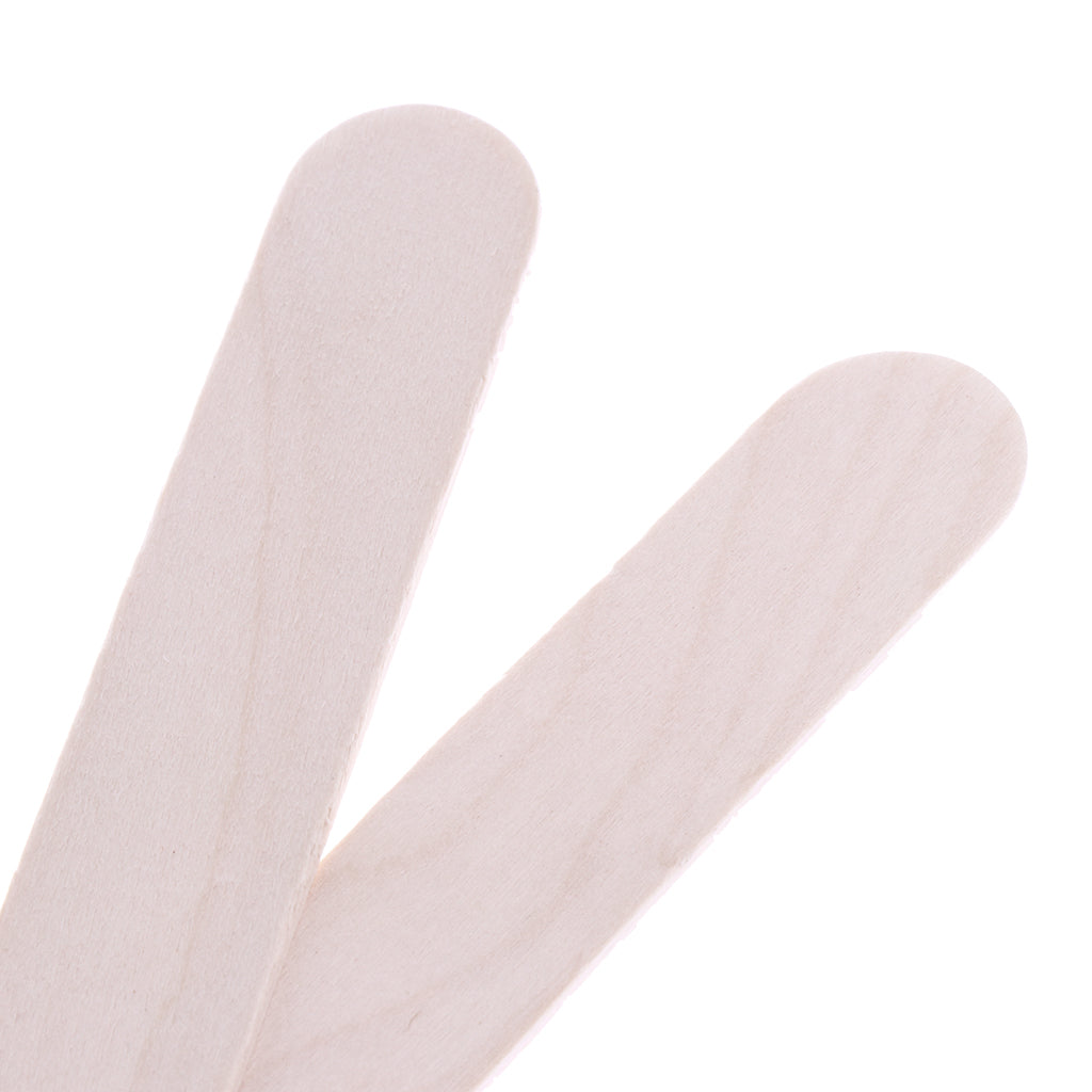 100 Pcs/pack Wooden Wax Applicator Spatulas Sticks Hair Removal Waxing Disposable Sticks