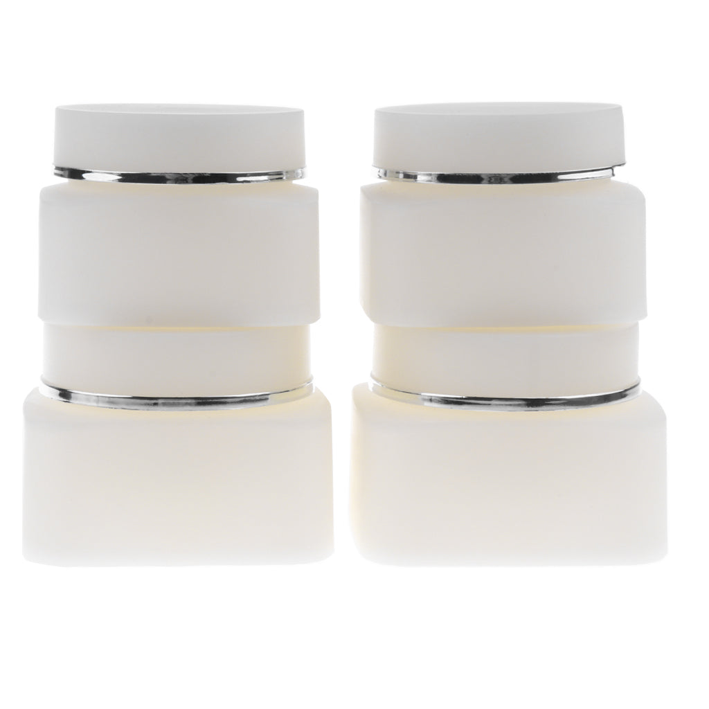 2x 30g and 2x 50g Empty Cosmetic Jar Pot Face Cream Lip Balm Bottle Box Container Case