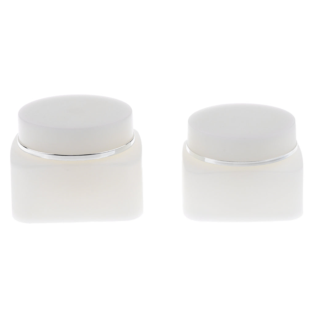 2x 30g and 2x 50g Empty Cosmetic Jar Pot Face Cream Lip Balm Bottle Box Container Case