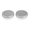 10x 60ml Round Aluminum Cosmetics Cream Empty Lip Balm Containers Jars Tin