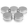 10x 60ml Round Aluminum Cosmetics Cream Empty Lip Balm Containers Jars Tin