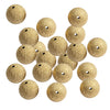 20 Pieces Round Metal Brass Loose Spacer Beads Charms for Jewelry Pendant Making 16mm