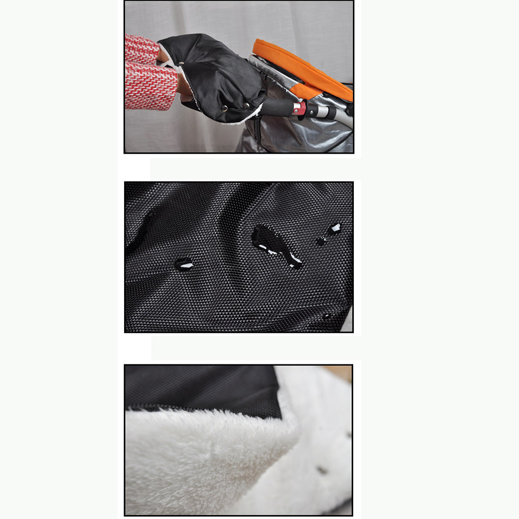 Baby Pram Gloves Pushchair Stroller Winter Warm Fingerless Hand Muff Anti-freezing