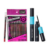 Lasting & Waterproof 12Color Matt Lip Liner Pencil+Liquid Eyeliner Pen Eye Lip Contour Set Makeup Comestics