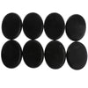 8 Piece Large Ovular Black Basalt Hot Stone Rock Massage Lava Natural Stones