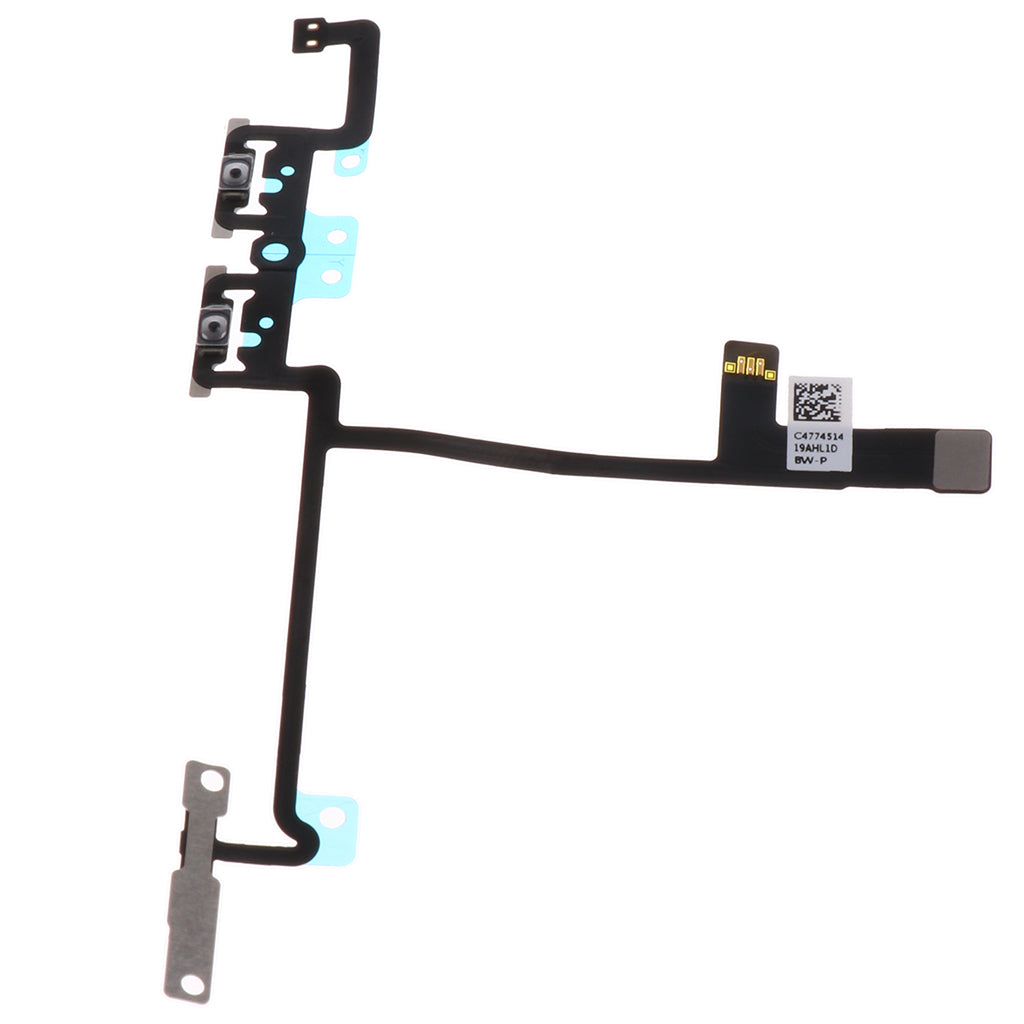 Volume Buttons Flex Cable with Brackets Replacement Part Pre-installed for iPhone X