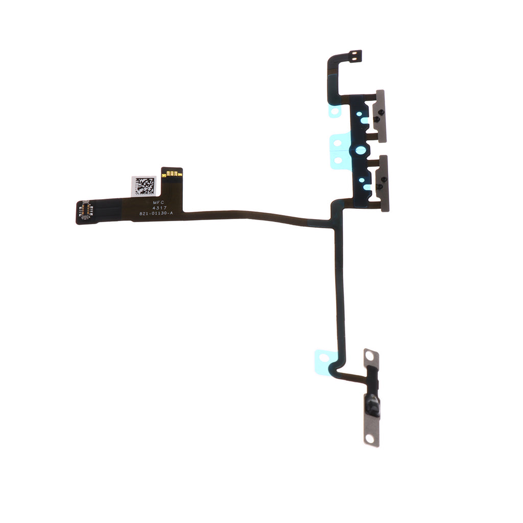 Volume Buttons Flex Cable with Brackets Replacement Part Pre-installed for iPhone X