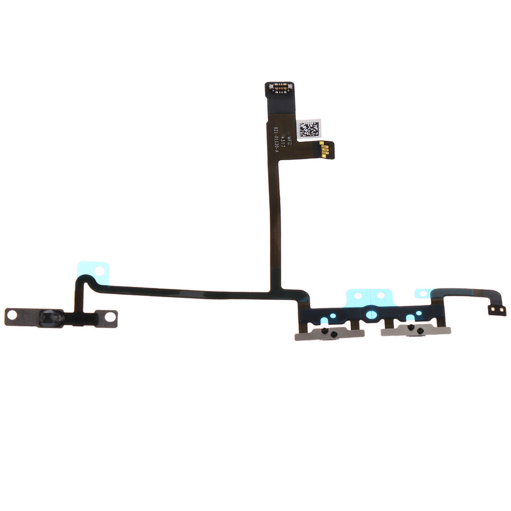 Volume Buttons Flex Cable with Brackets Replacement Part Pre-installed for iPhone X