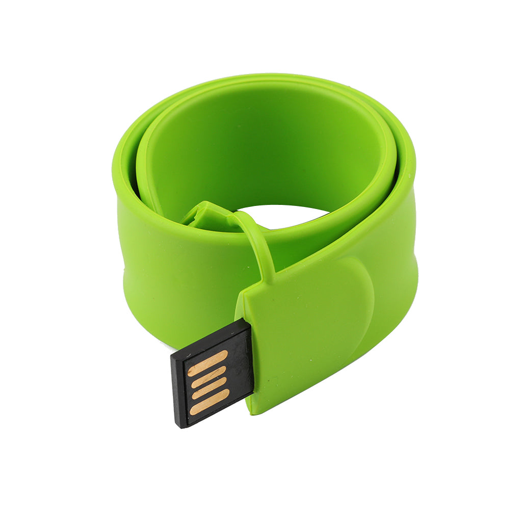 Green Magic Ruler Slap Band USB2.0 Flash-Memory Stick Storage Thumb for PC 16GB