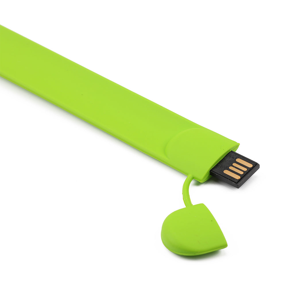 Green Magic Ruler Slap Band USB2.0 Flash-Memory Stick Storage Thumb for PC 16GB