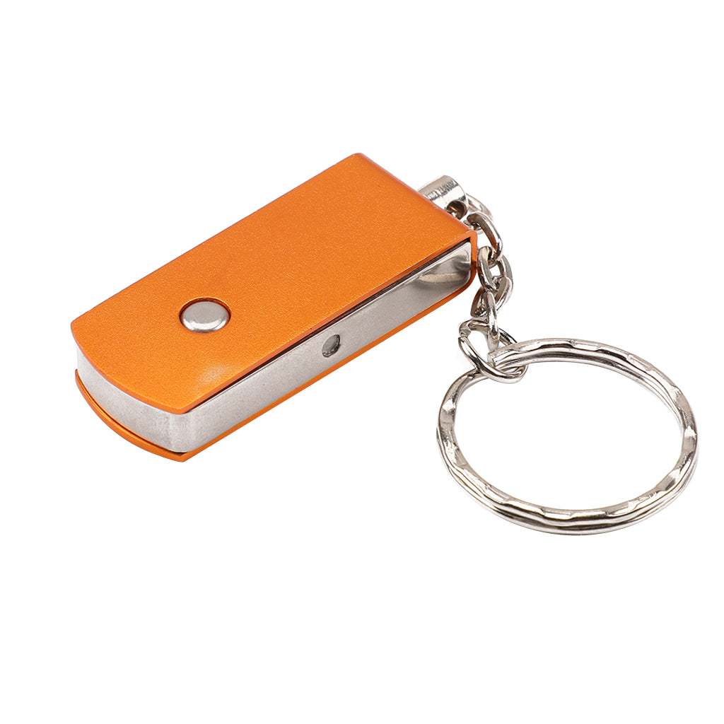 Mini USB2.0 Flash Stick Memory PC Pen Drive Storage Swivel Key Chain Design Gold 32GB